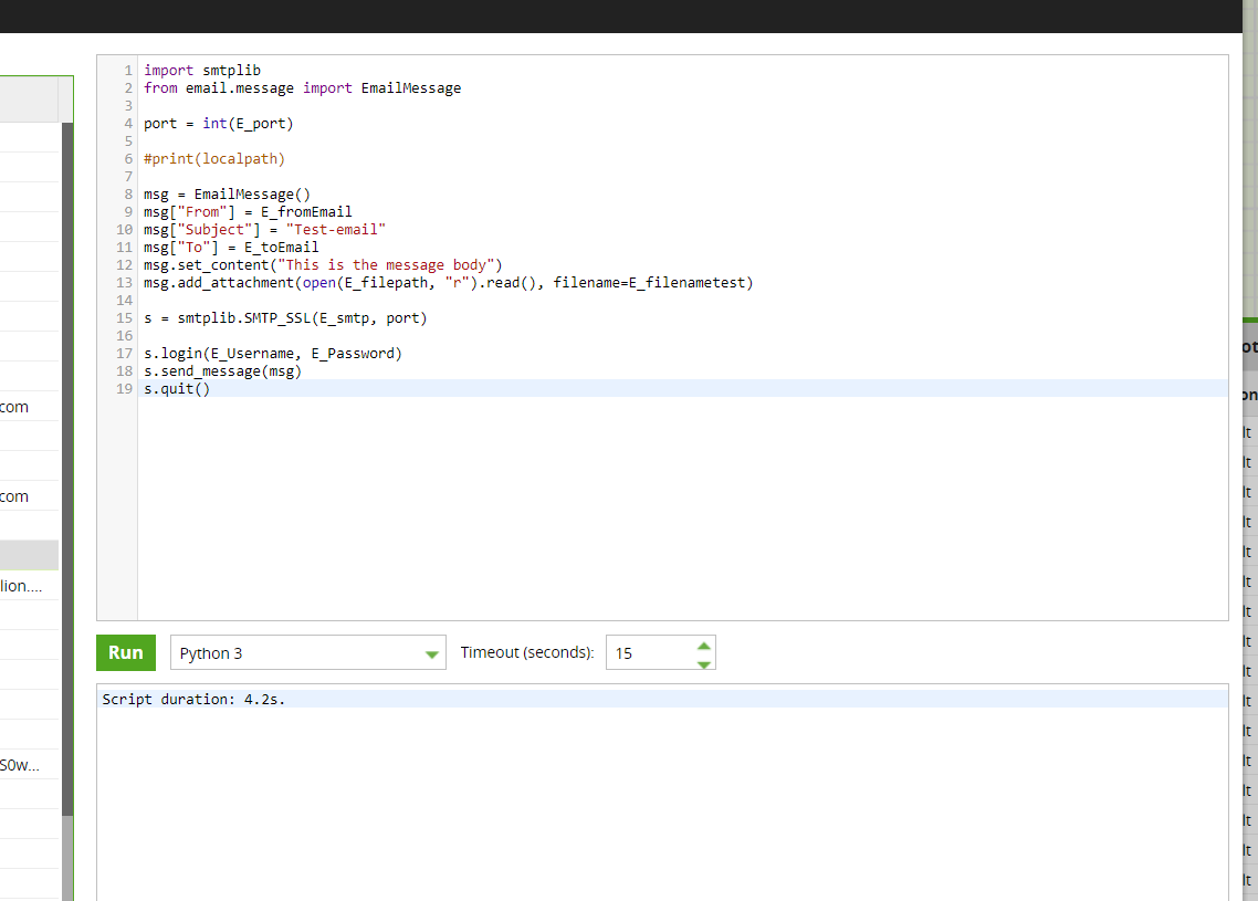 How To: Send an email with an attachment generated from a DW table using s3